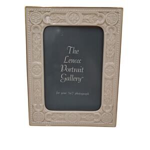 Lenox Porcelain Photo Frame Wedding Family Holiday 5 x7 photo 10" x 7.5"
